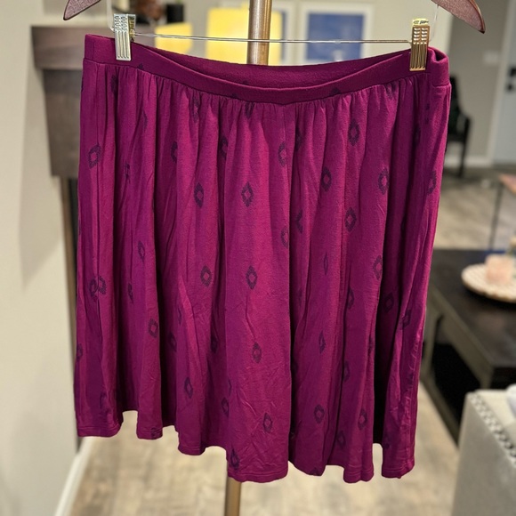 Old Navy Purple Aztec Print Mini A-line Skirt - Size Large - Picture 6 of 8